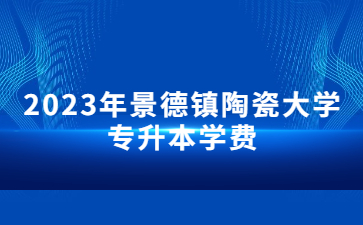 2023年景德镇陶瓷大学专升本学费